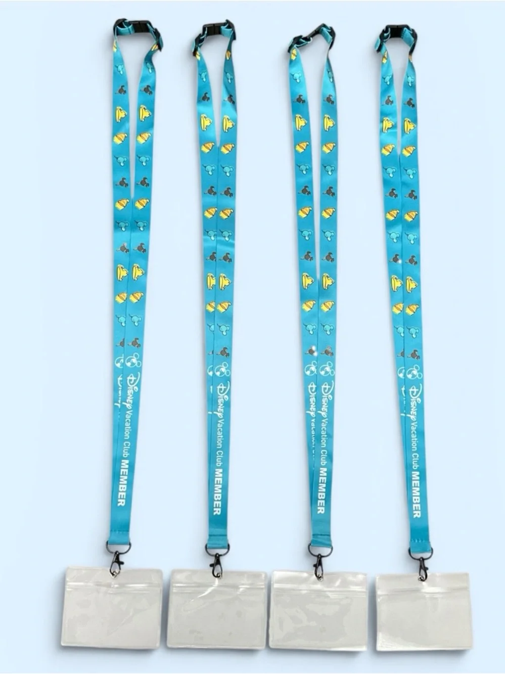 Disney Vacation Club Member Snack Lanyard Set of 4 NEW